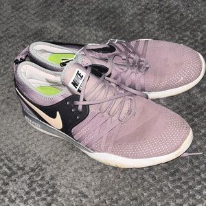 Nike Women's Lavender and Black Sneakers
